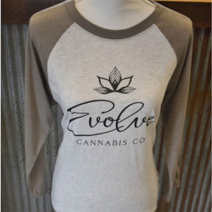 Next level grey three quarter sleeve