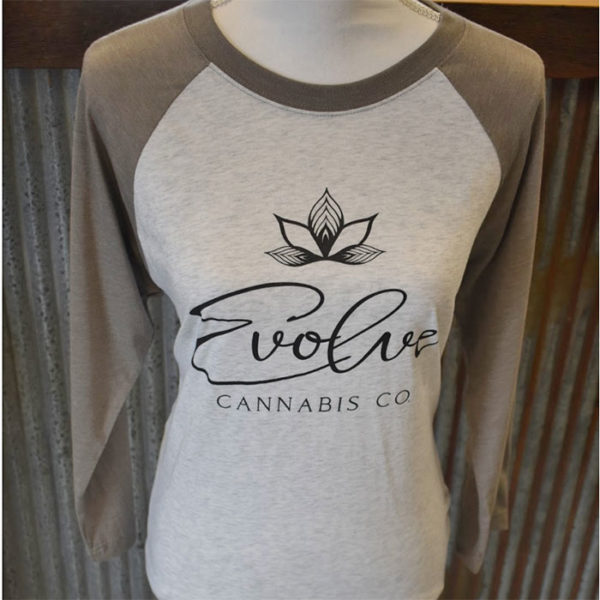 Next level grey three quarter sleeve