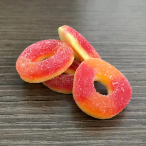 kushie bites peach rings
