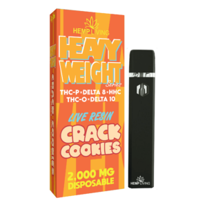 Hemp Living – Heavyweight Live Resin Series 2ML Vape Disposable THC-P + THC-O + HHC + D8 + D10