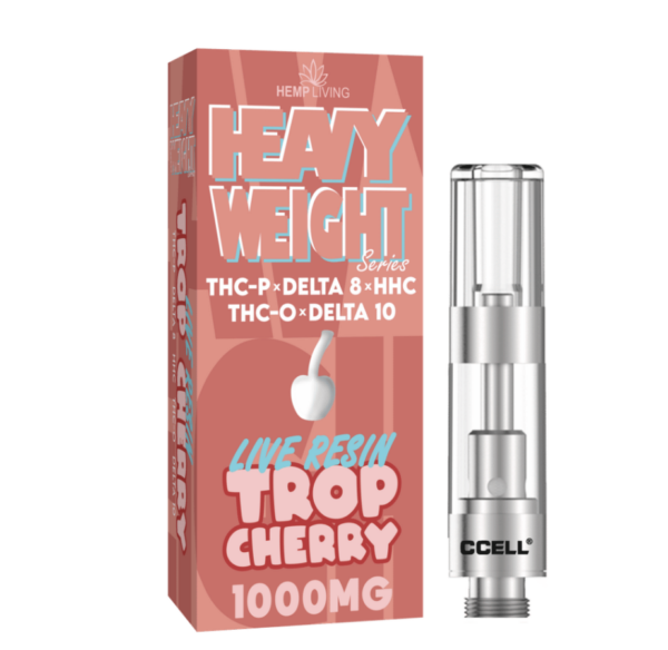 Hemp Living – Heavyweight Live Resin Series Vape Cartridge THC-P + THC-O + HHC + D8 + D10 - Image 5