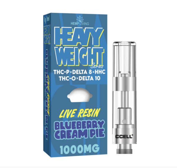 Hemp Living – Heavyweight Live Resin Series Vape Cartridge THC-P + THC-O + HHC + D8 + D10 - Image 2