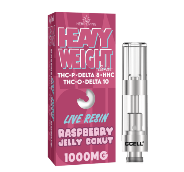Hemp Living – Heavyweight Live Resin Series Vape Cartridge THC-P + THC-O + HHC + D8 + D10