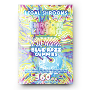Shroom Living – Euphoria Gummies (Caffeine Free) 25ct Jar 4500mg