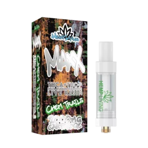 Hemp Living  – 2ML Vape Cartridge w/ Live Resin Liquid Diamonds – THCA + THC-P – Chem Trails