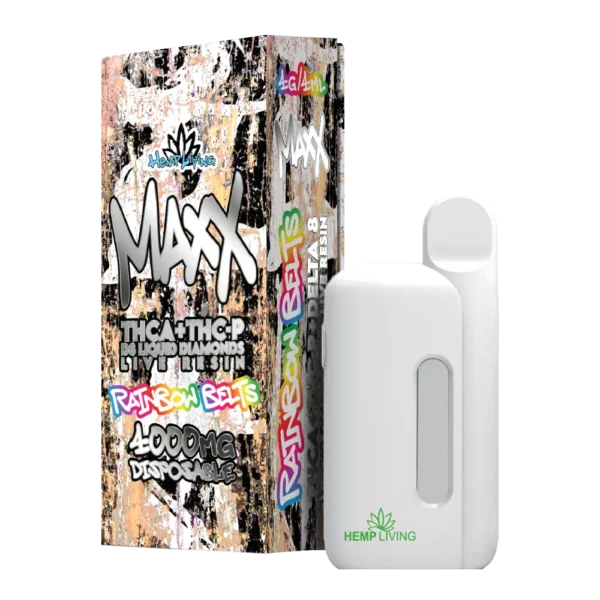 Hemp Living 4ML Vape Disposable w/ Live Resin Liquid Diamonds – THCA + THC-P - Image 9