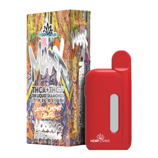 Hemp Living 4ML Vape Disposable w/ Live Resin Liquid Diamonds – THCA + THC-P - Image 3
