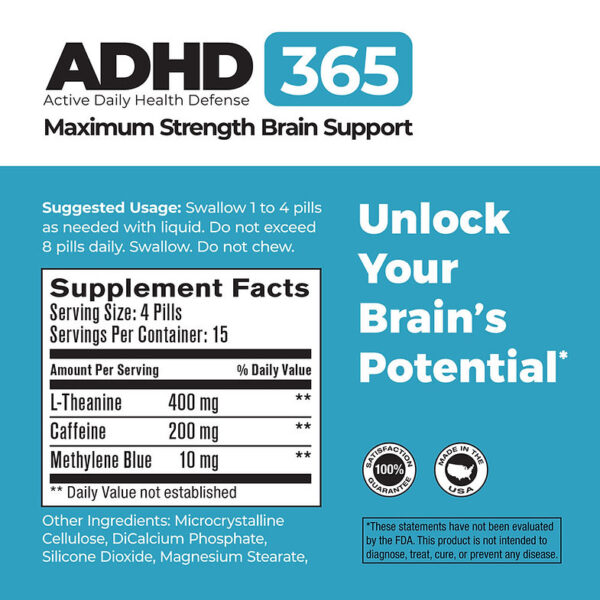 ADHD-365 Maximum Strength Brain Support - Image 5