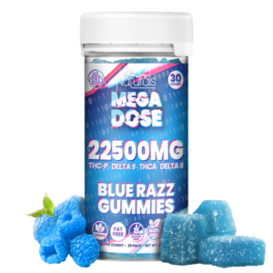 Hemp Living - Naturals Mega Dose Blue Razz Gummies 30ct 22500MG