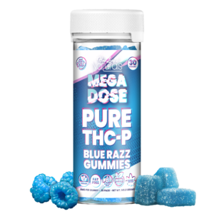 Naturals – PURE THC-P 8mg Gummies – Mega Dose – Blue Razz – 30ct Jar – 240mg