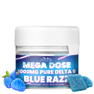 Naturals – Mega Dose – PURE D9 25mg Gummies – 40ct Jar – 1000mg